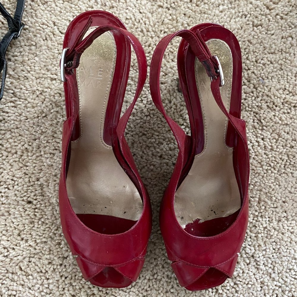 Sexy Red Peak Toe Heels